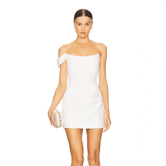 Sau Lee Brenda dress in white